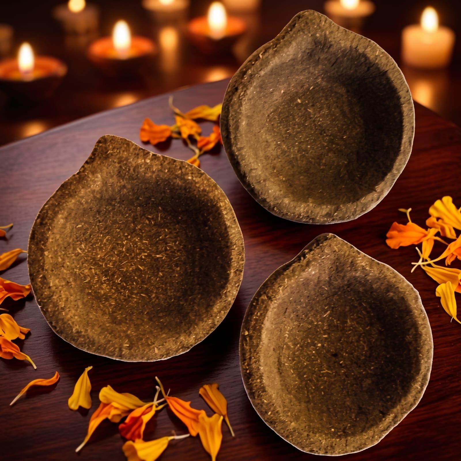 Panchagavya Deepalu - Pack Of 6 (Panchagavya Diyas)